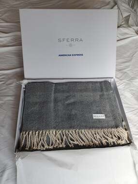 Sferra Celine 9701 Herringbone Cotton Throw Blanket 51x71